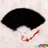 Dance Qipao Feather Full Velvet Fan Classical Night Shanghai Beach Stage Show Square Dance Photo Prop Folding Fan