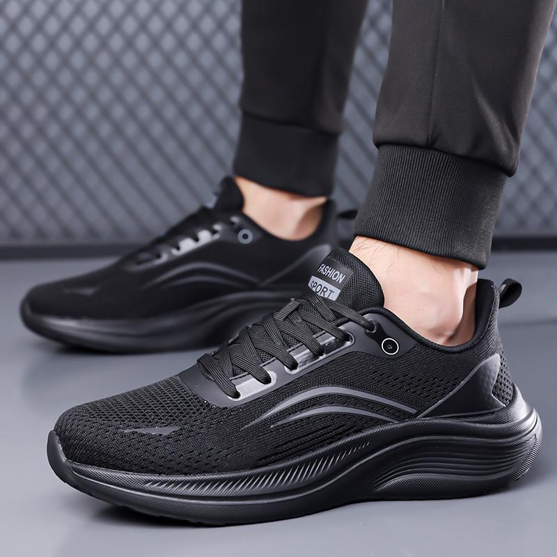 Men'S Casual Sports Shoes, Lightweight Shock-Absorbing Running Shoes, Breathable Mesh Fashion Shoes, Unisex Outdoor Hiking Shoes