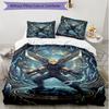 3pcs Duvet Cover Set (1*Duvet Cover + 2*Pillowcase, Without Core), Final Fantasy Print Soft All‑Season Bedding Set, Home Bedroom Decor Gift