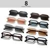  New Quality Rectangle Men Sunglasses Fashion Shades UV400 Retro Rivets Women Luxury Black Sun Glasses