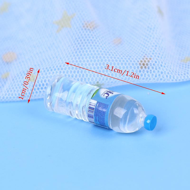 10Pcs Mini Mineral Water Bottle 1:12 Dollhouse Miniature Accessory Drinking Toy