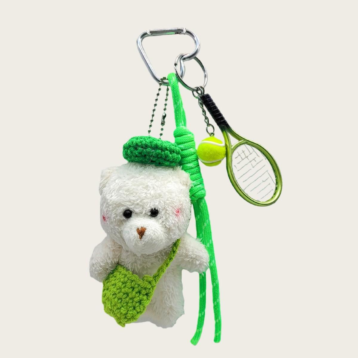 Plush Doll Bear Doll Keychain Female Cute Schoolbag Pendant Bag Pendant Male Couple
