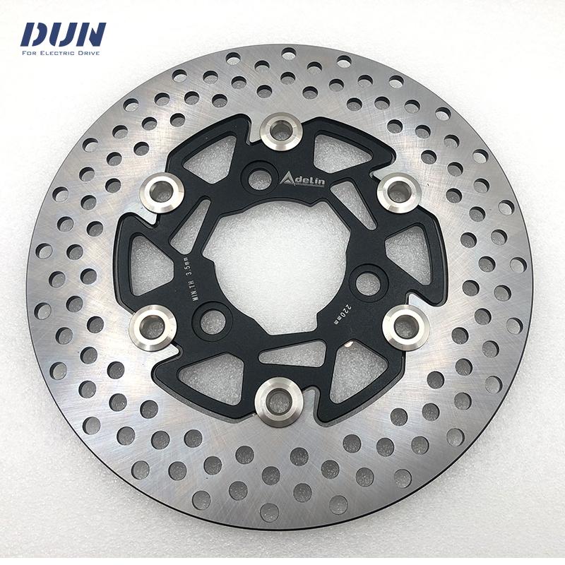 220mm Width 3.5mm Thickness CNC Aluminum Alloy Floating Disk Motorcycle Adelin Brake Disc for Electric Hub Motor