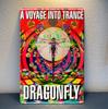 Libelle Reis In Psychedelische Goa Trance Muziek Metaal Poster Bord 20x30cm aluminium