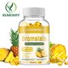 Capsule di bromelina ad alta purezza, completamente naturali, 120 capsule, adatte sia per uomini che per donne, senza glutine.