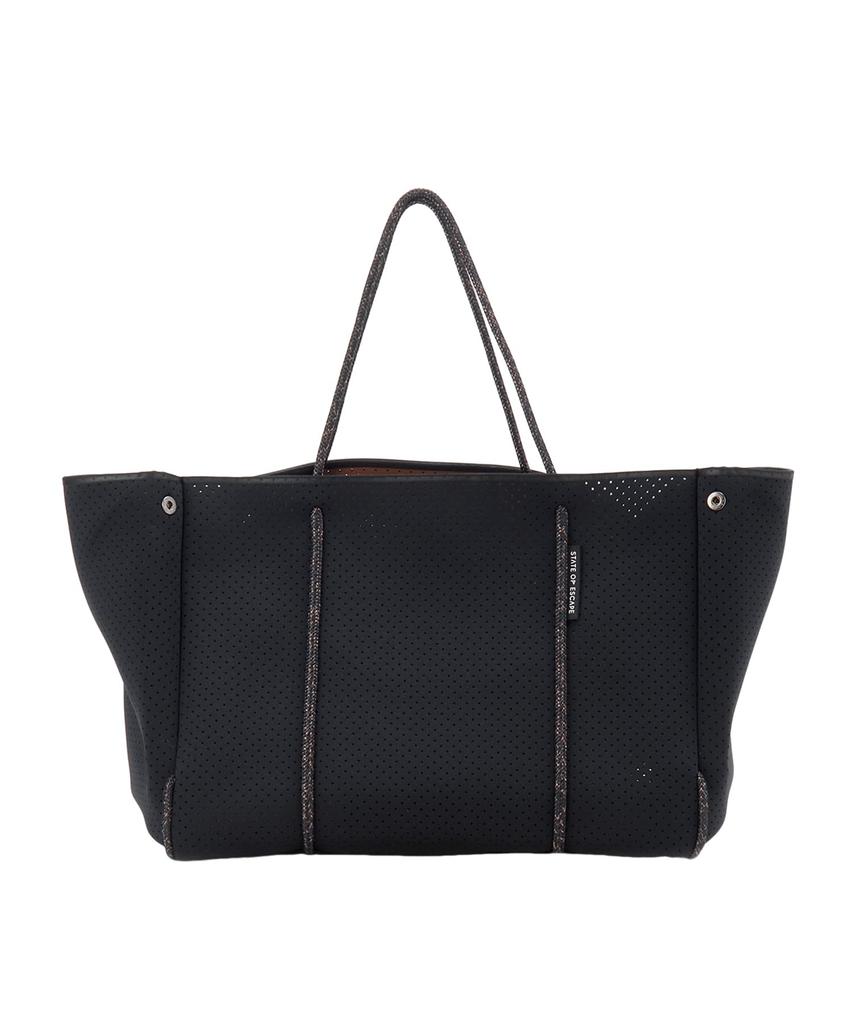State of Escape ESCAPE CARRYALL Tote Bag, Women's, BLACK/SADDLE [Used]