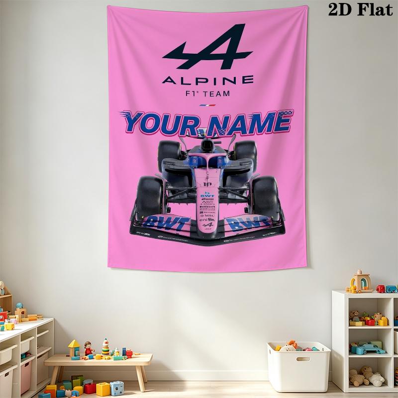 Custom Name Alpine Wall Tapestry Aesthetic Wall Hanging Printed Fabric Blanket Decorative Tapestries for Bedroom Living Room Home Decor