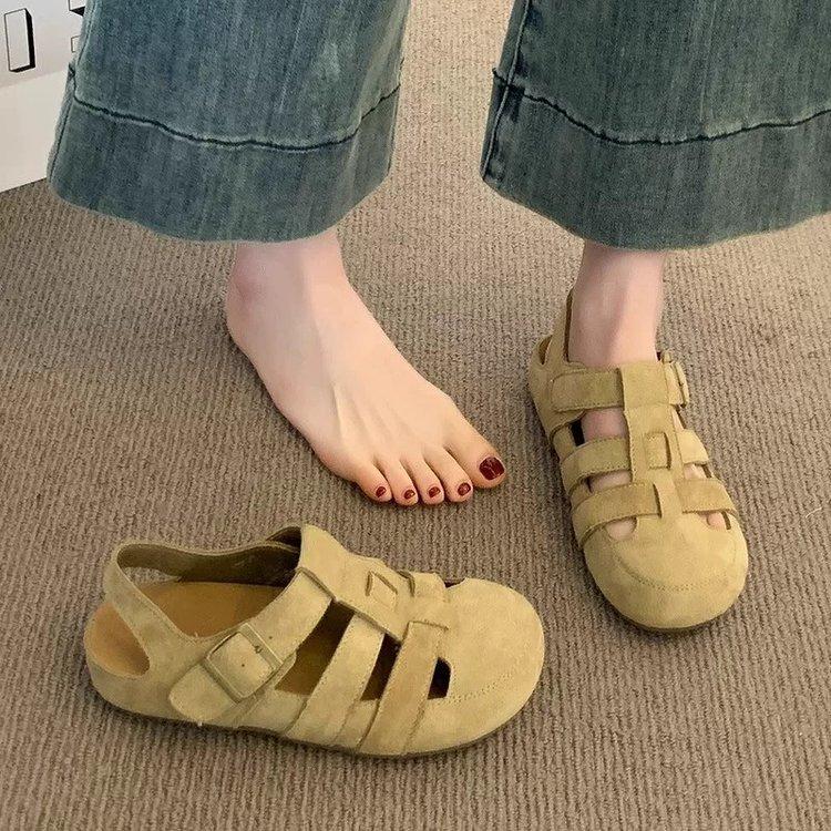 With skirt sandals, fairy wind breathable non-slip shoes, summer new hollow Roman shoes