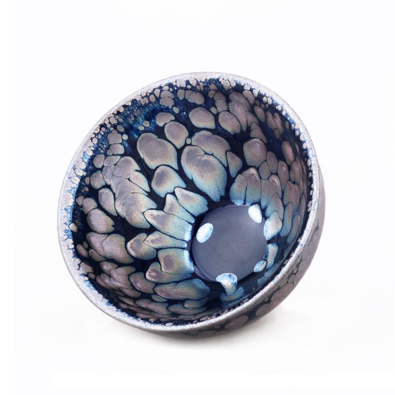 

Jianzhan Pink Oilspot Ceramic Tenmokus Cups Beautiful Natural Clay Glaze Fired in Kiln Creative Gift for Friends Kungfu Tea Cup