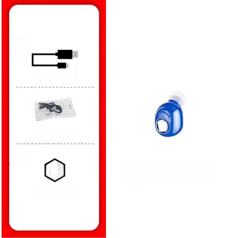 

Мини-наушник L16 Bluetooth 5.0: Длительное время работы в режиме ожидания, шумоподавление, невидимый одинарный внутриканальный дизайн Color box packaging синий