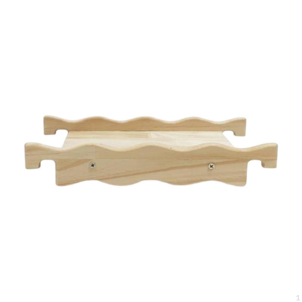 Wooden Hare Fortress Bunny Playhouse with Slide Smooth Polished Edges MultiLevel Small Pet