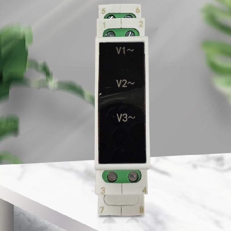 Mini Modular-Voltmeter Gauge Three Phase Voltage Meter-Monitor 80V-500V Din Rail