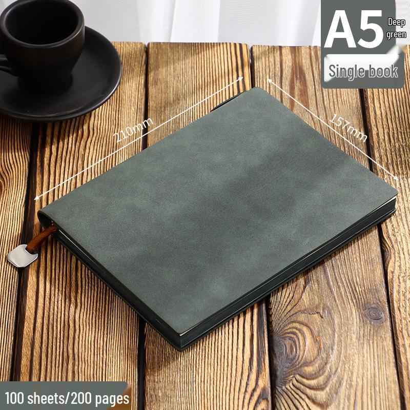 A5 Sheepskin Leather High-End Notebook with Thickened Dowling Paper