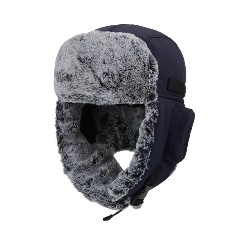 Winter warm hat, cold-proof and water-proof, piled and thickened ear protectors, ski hats for men and women
