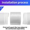 Portable Air Conditioner Hose Connector Exhaust Pipe Connector Mobile Air Conditioner Extension