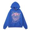 Sp5der Hoodie Unisex Oversized Cotton Pullover With Foil Letter Print Streetwear Sweatshirt Teens