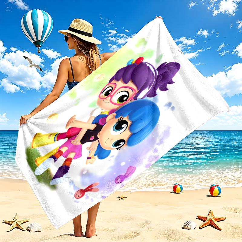 Abby Hatcher Beach Towel Quick Dry Soft MicrofiberSand Resistant Oversized Cabana Bath Sheet for Swimming Pool Travel Gift