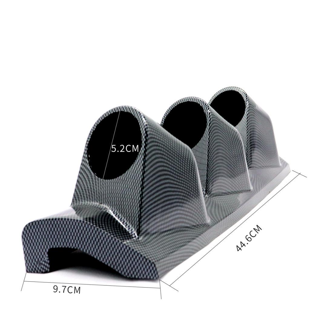 52mm Car Tools Holder Triple Dash Pod ABS Meter Mount Universal Gauge Set for Auto Truck Motorcycle