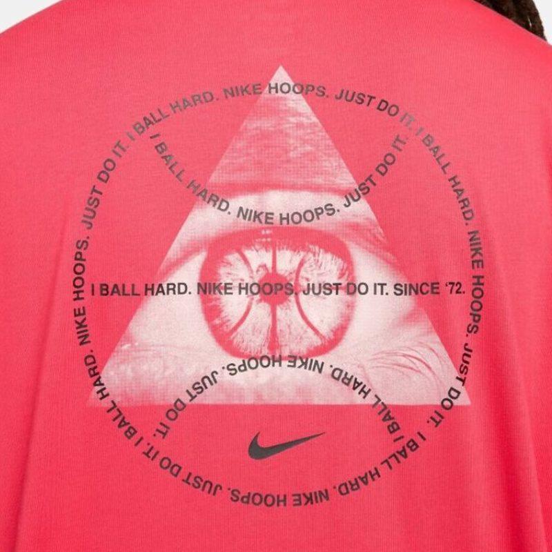 Nike T Shirts Men's Red Crew Neck Moderate Straight Fit FJ2341-604