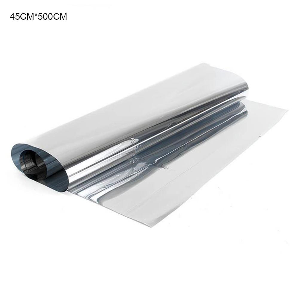 

45x500cm Window Privacy Film Office Home Balcony One Way UV Blocking Static Cling Glass Film A