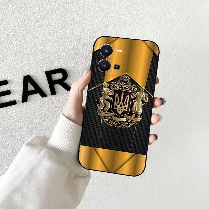 Telefon Fall für VIVO V21E V21 V23 V23E V2109 V20 V25e V25 V17 NEO X60 X80Pro X90 X80 Lite Ukraine Blume Funda fall Capa Zelle