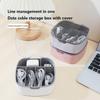 Tragbare Datenkabel-Aufbewahrungsbox USB-Ladegerät-Aufbewahrungsbox Kopfhörerkabel-Aufbewahrungsbox Staubdichter Kabel-Kunststoff-Organizer mit Deckeln