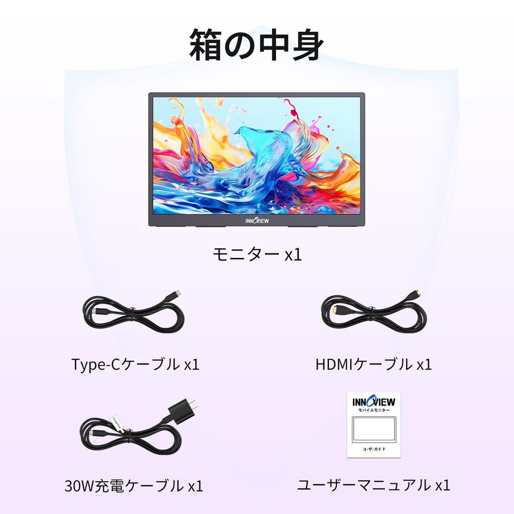 InnoView Mobile 4K UHD sRGB 60Hz Large Portable Gaming Matte IPS LCD HDR Blue Light Standard Wall Ideal for Business Meetings and Working from Home