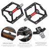   Road Bike Bearing Pedals with Reflector CNC Aluminum Alloy   Accessories