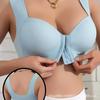 Women Front Closure Wide Strap Integrated Push Up Comfort Bra Underwear
