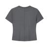 Fila White Fashion Classic Simple Basic Trendy Casual Comfortable Slim Fit Knitted Short Sleeve T-Shirt Women T-Shirt Sky-Gray F11W623121FGY