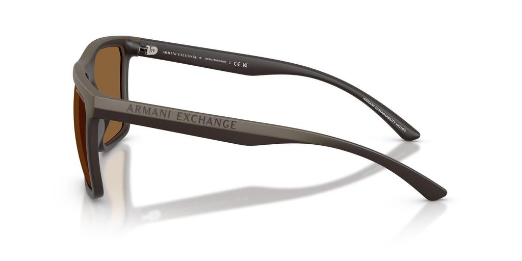 Armani Exchange Sunglasses Matte Brown Gradient Brown 57mm 83917357 0AX4162SU [ARMANI EXCHANGE]