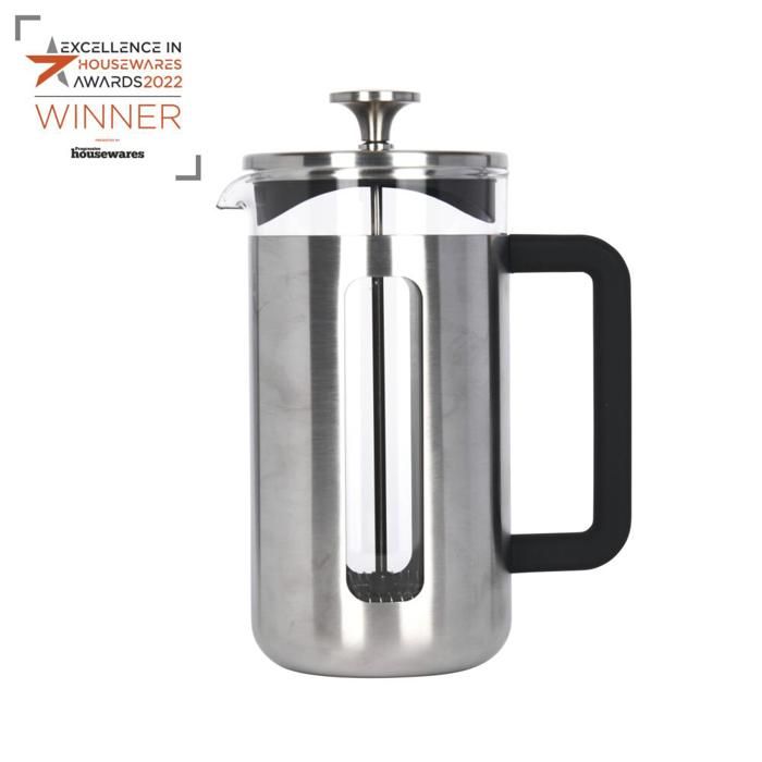 Cafetière - LA CAFETIÈRE - Pisa - Acier inoxydable brossé - 8 tasses - Couleur argent