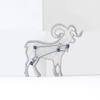 Aries Zodiac Elegant Shell Goat Brooch Sparkling Rhinestone Stars Brooches Pins Designer Jewelry Gift