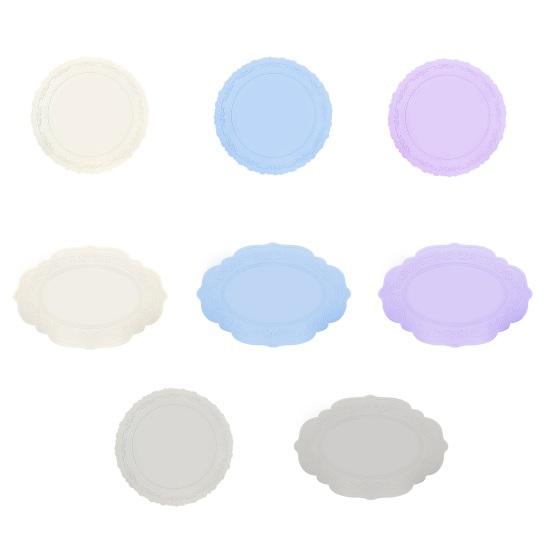 Porta-copos Isolado Silicone Oval Antiderrapante Resistente ao Calor Jogo Americano Design Superior Antirrugas Decorativo de Cozinha Tapete Antiderrapante