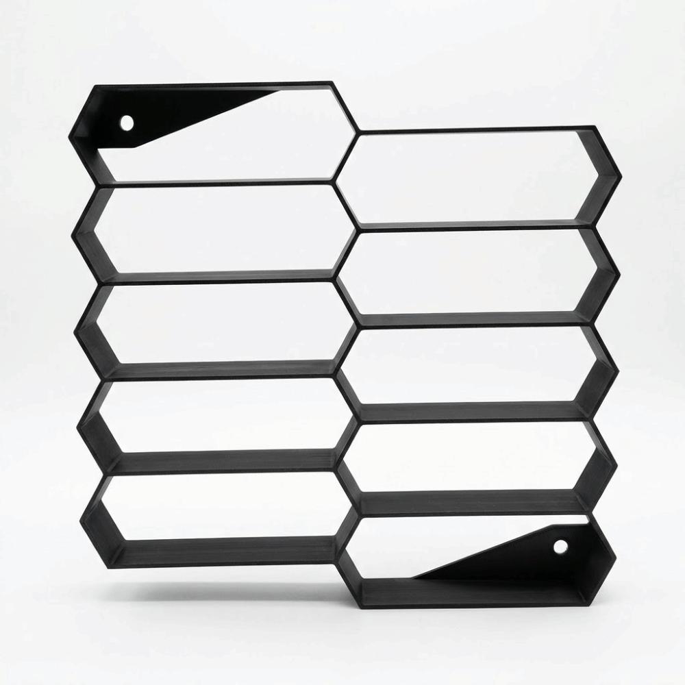 3D Printing Car Model Display Rack 10 Grids Wall-mounted Car Model Protective Case Compact Creative Cars Model Storage Box