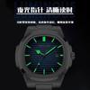 Silicone Strap Square Men'S Calendar Watch Luminous Quartz Watch Watch