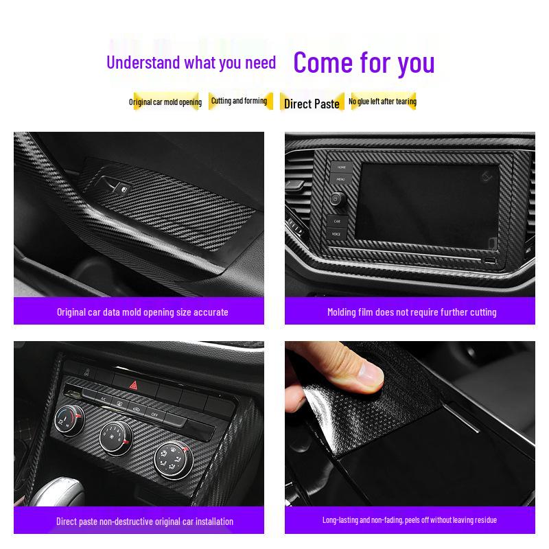 18-21 Volkswagen T-Roc Starry Sky Interior Stickers for Console & Gear Lever