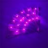LED Light Up Rose Lace Florals Hand Fan Luminous Costumes for Wedding