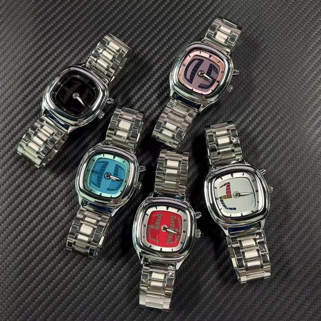 Millennium Technologie Voelt De Wind Trend Horloge Mannen En Vrouwen Vierkant Standaard Dynamische Wijzer