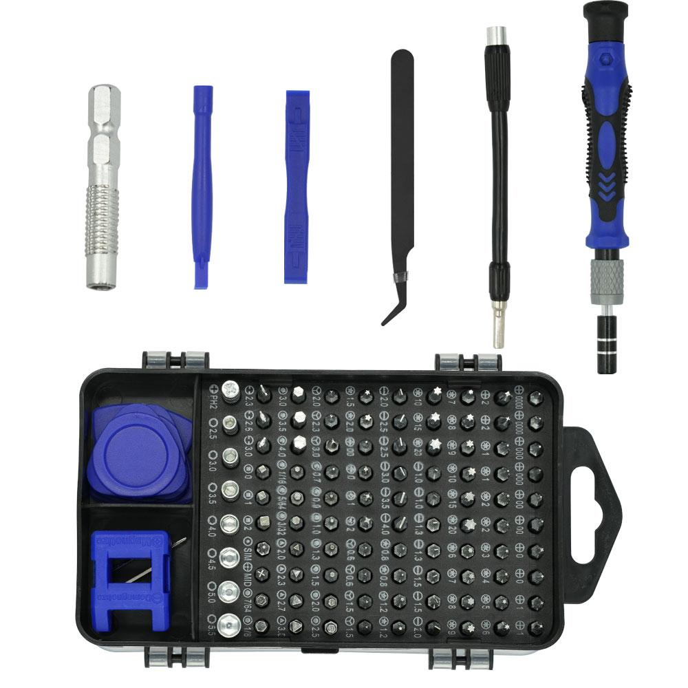 115 in 1 Magnetic Precision Screwdriver Set Complete Repair Hand Tool Kit for Computer Laptop Phone and Electronic Devices