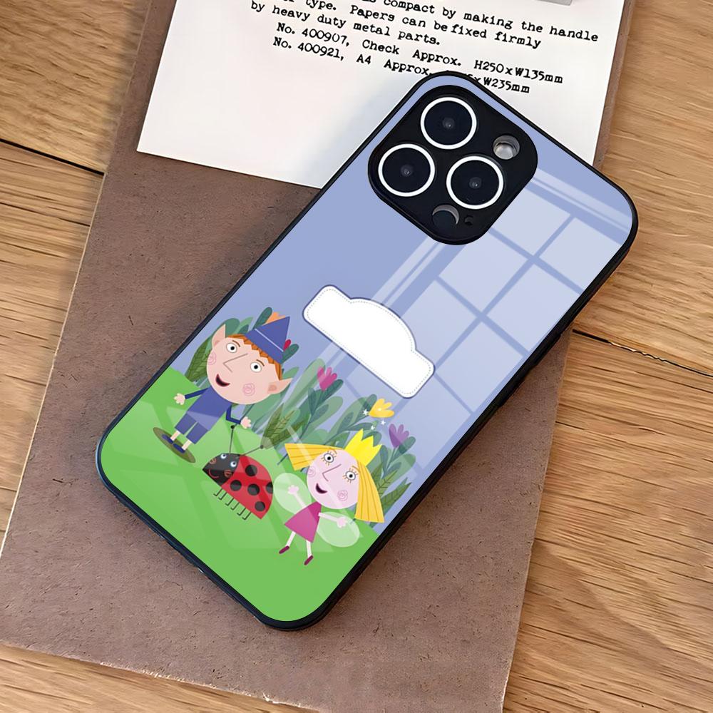 Ben And Hollys Little Kingdom Phone Case For IPhone 17 Air 16 E Pro Max 15 14 13 Mini 12 Pro 11 Max Plus Black Glass Cover