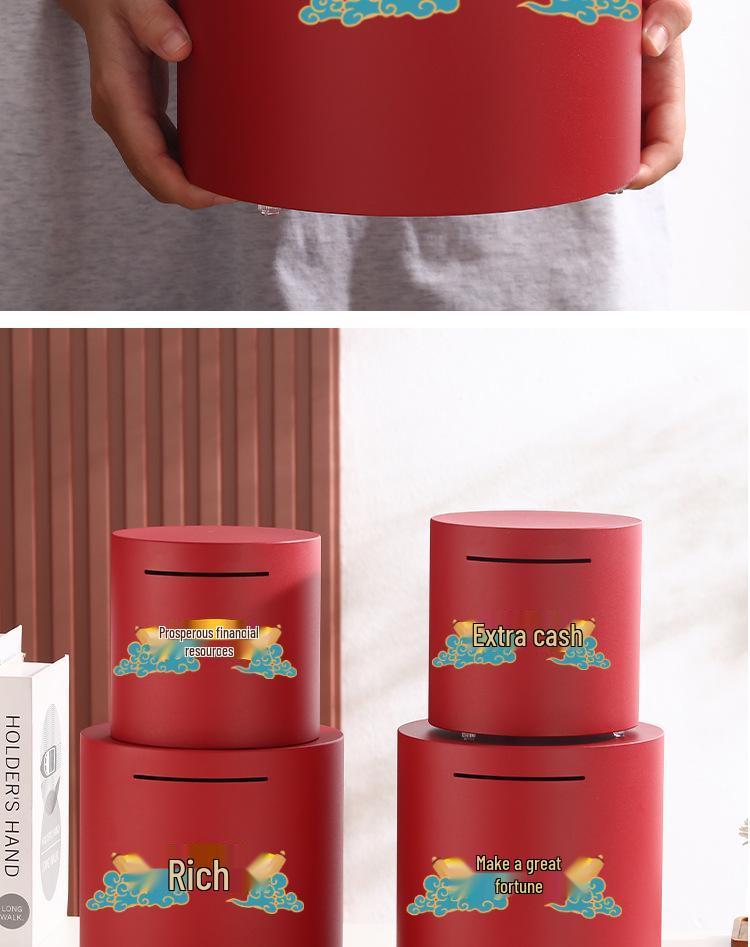 2025 Ulusal Trend Tarzı Kırılmaz Kumbara - Yetişkinler ve Çocuklar İçin - Şanslı Tasarruf, Kalınlaştırılmış Tasarım