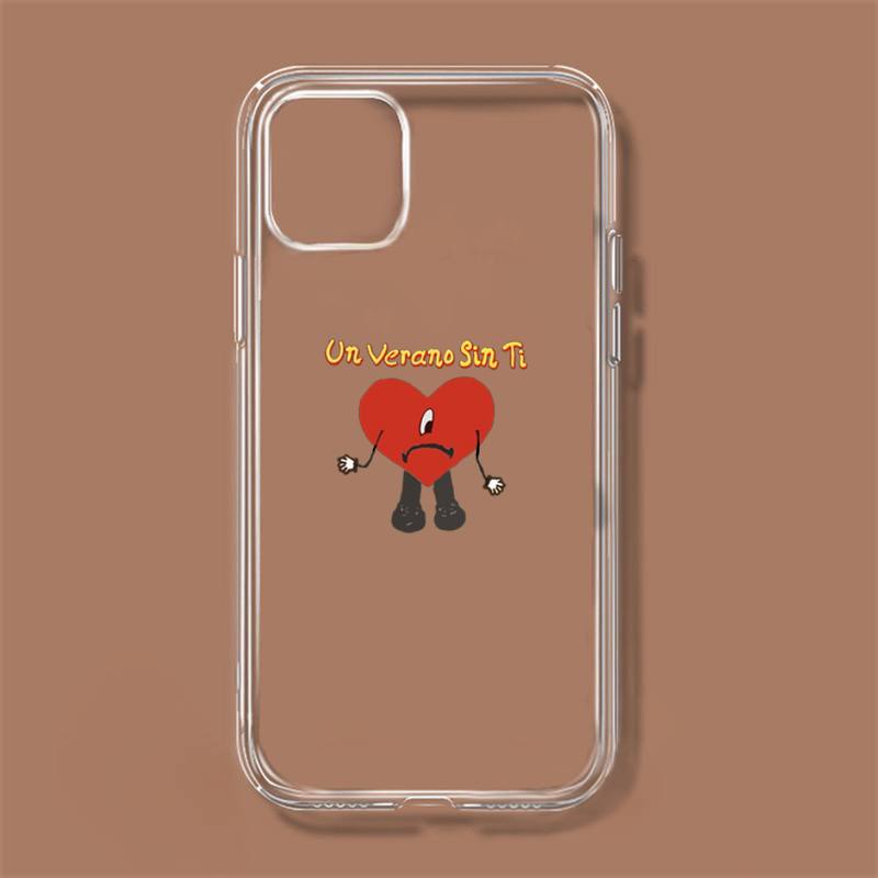 

Чехол для телефона Un Verano Sin Ti Bad Bunny для iPhone 11 12 Mini 13 14 Pro XS Max X 8 7 6s Plus 5 SE XR Прозрачный чехол iPhone13