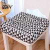 Soft High-elastic PP Cotton Office Chair Pad Modern Stylish Cushion, Ultra Square Geometric or Cushion for Kitchen Chairs Plant Prints, 15.75"x15.75"