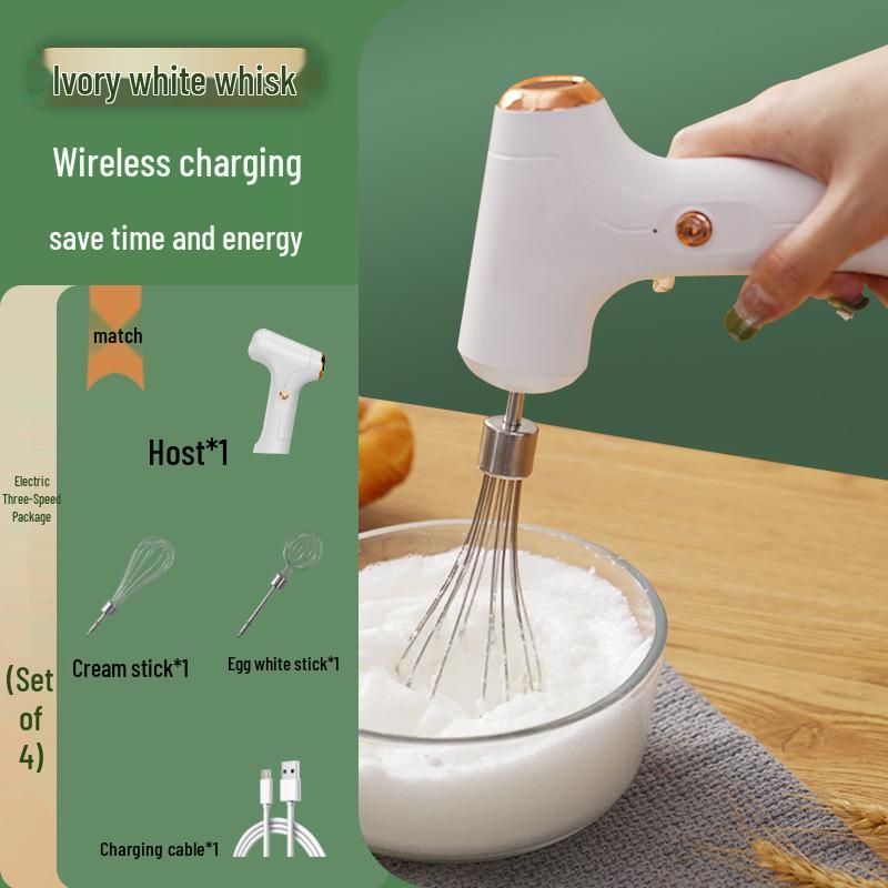 Rechargeable Electric Egg Beater & Automatic Whisk Mixer for Baking