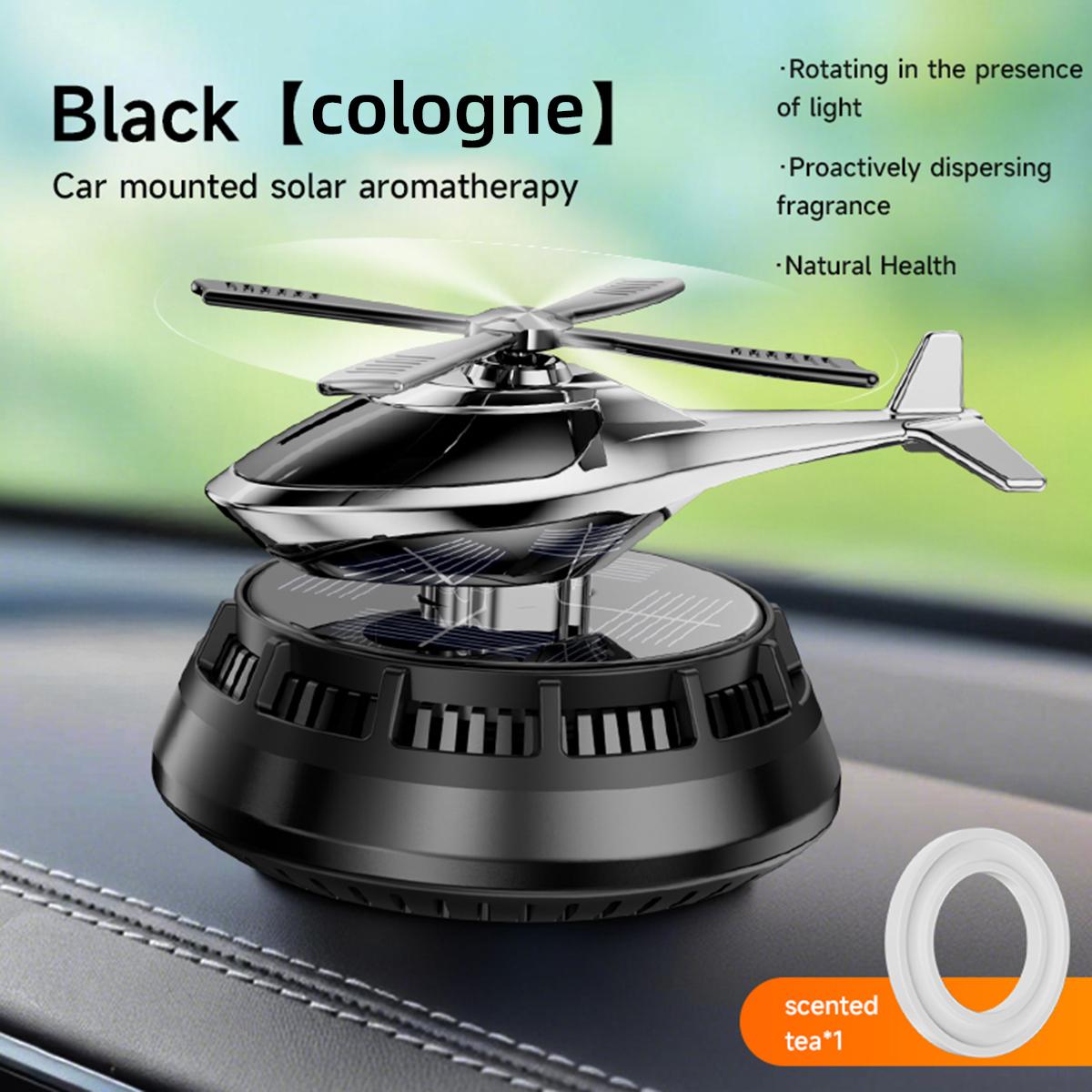 Solar Powered Rotation Eagle Helicopter Solar Aromatherapy Car Air Freshener Alloy ABS Wooden Fragrance Auto Aroma Diffuser cologne