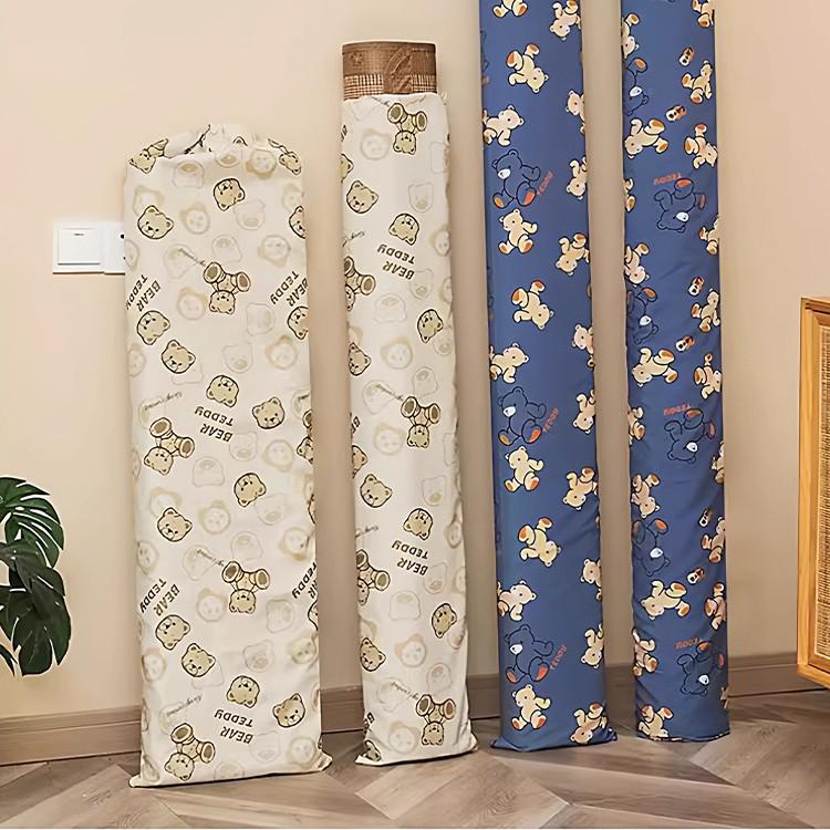 

Oxford Cloth Moisture-Proof Quilt Storage Bag & Long Style Cool Mat Set Random Style [23*125cm] for 1-1.2m Mat