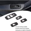 Lcojicep Window Lift Switch Cover Compatible with Ranger 2015-2021/Ford Everest, Window Lift Switch Cover Interior Button Trim Kit,Interior