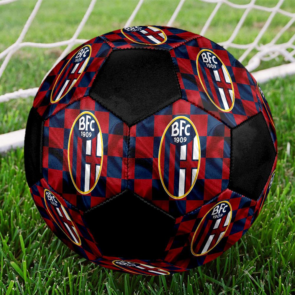 1 pz Pallone da Calcio Bologna FC 1909 Misura 5 Pallone da Calcetto Indoor alla Moda Colorato Gioco in Cortile - Ottimo per Regalo agli Appassionati di Sport HE14