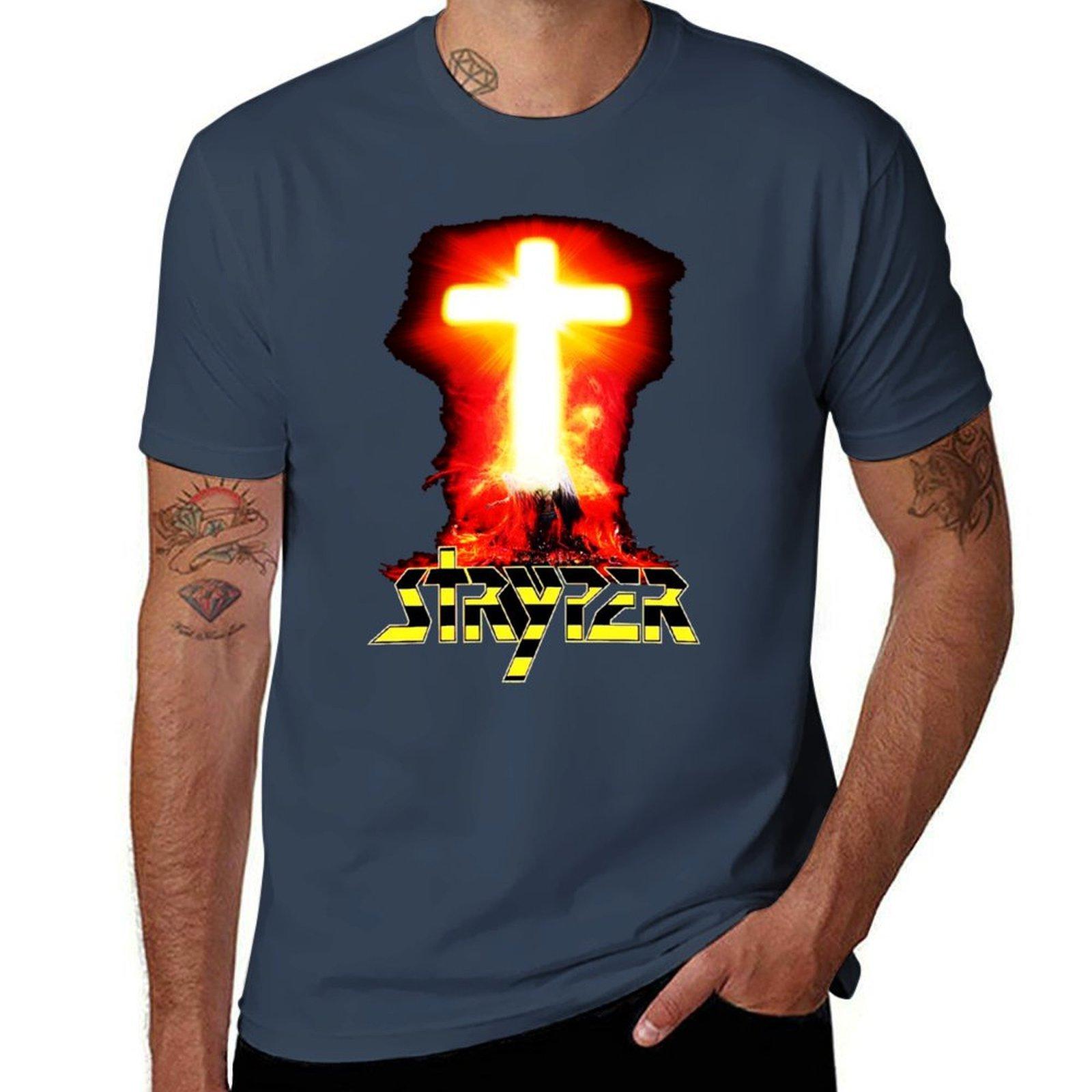 Stryper Logo Christian Rock Band 90 Tshirt Plus Size All Match Tee Shirt S